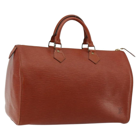 Louis Vuitton Speedy Handbag Epi Leather, Brown, Leather, Handbag