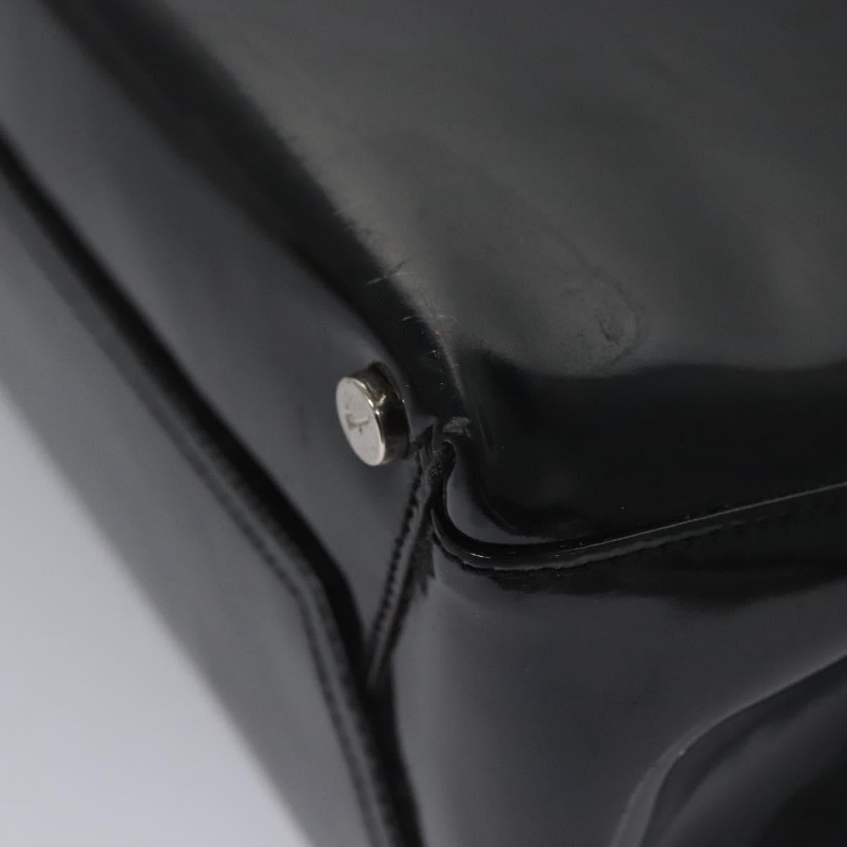 Salvatore Ferragamo Vara Tote Patent Leather, BLACK, PATENT_LEATHER, Handbag