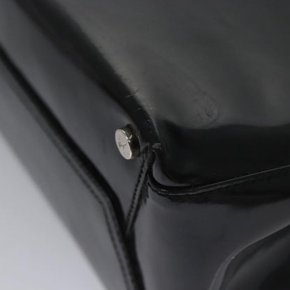 Salvatore Ferragamo Vara Tote Patent Leather, BLACK, PATENT_LEATHER, Handbag