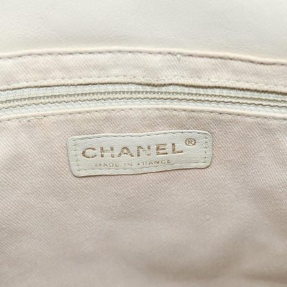Chanel Camellia Tote Leather, BEIGE, LEATHER, Tote bag