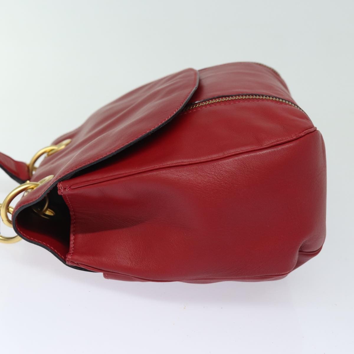 Celine Handbag Leather, RED, LEATHER, Handbag
