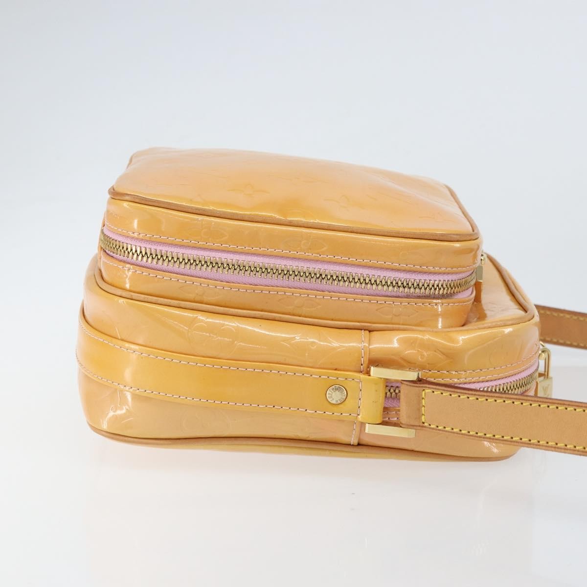 Louis Vuitton Wooster Handbag Monogram Vernis, YELLOW, PATENT_LEATHER, Shoulder bag