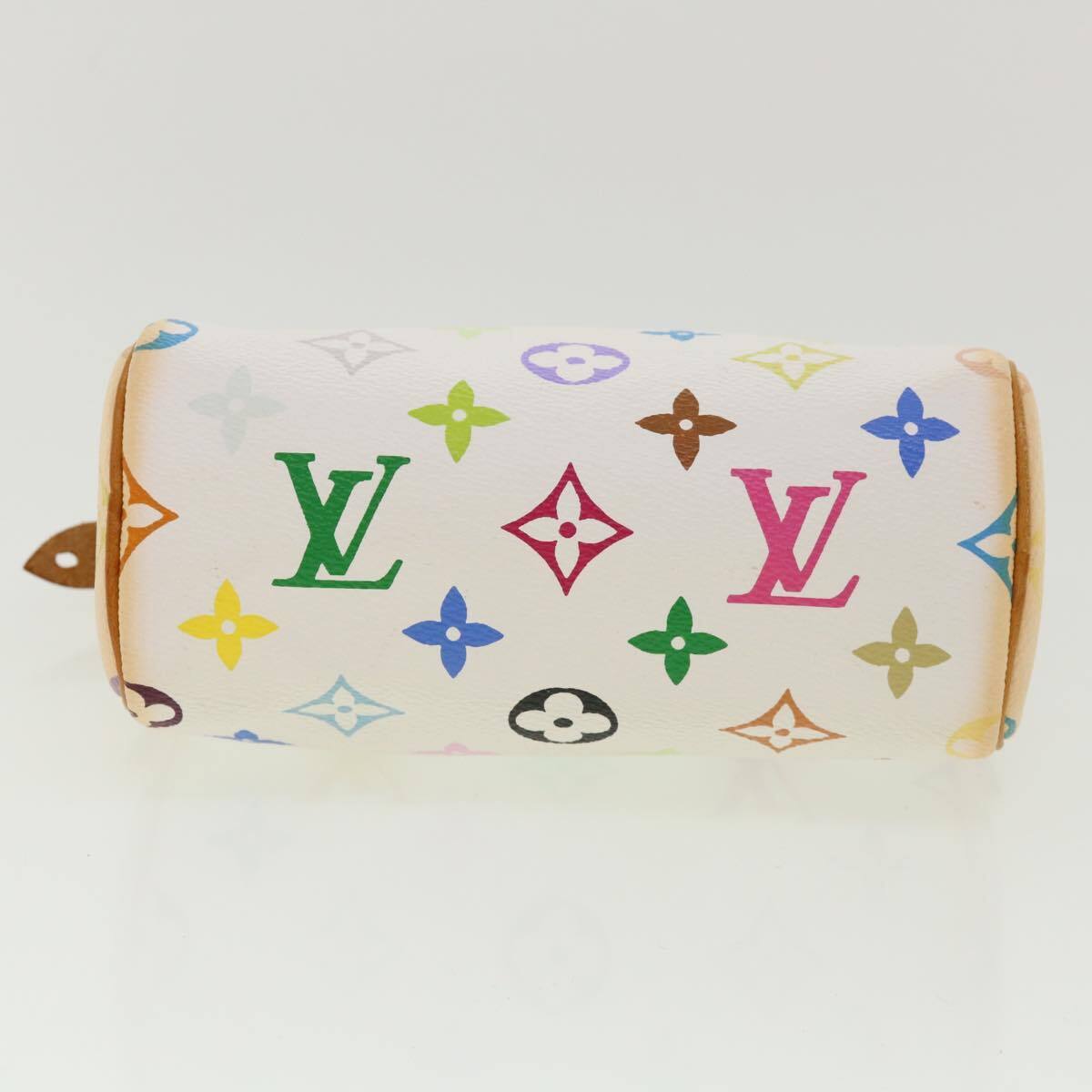 Louis Vuitton Speedy Mini HL Handbag Monogram Multicolor, WHITE, CANVAS, Handbag