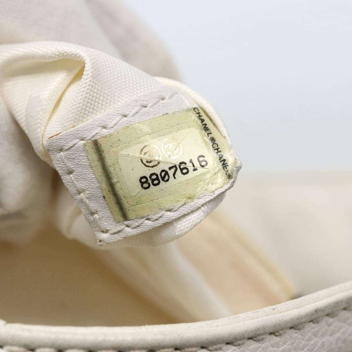 Chanel Vintage Timeless Chain Shoulder Bag Lambskin, WHITE, LEATHER, Tote bag