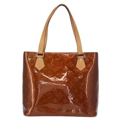 Louis Vuitton Houston Handbag Monogram Vernis, BROWN, PATENT_LEATHER, Handbag