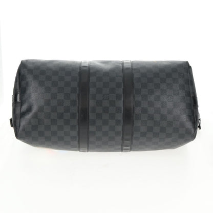 Louis Vuitton Keepall Bandouliere Bag Limited Edition Damier Graphite LV League, BLACK, CANVAS, Travel bag