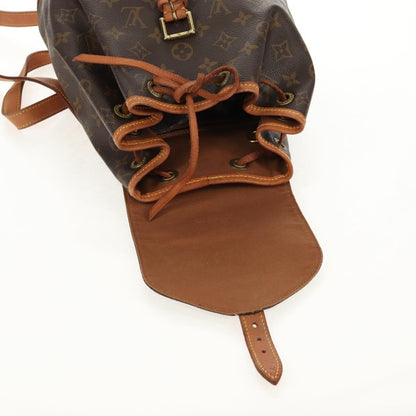 Louis Vuitton Montsouris Backpack Monogram Canvas, BROWN, CANVAS, Backpack