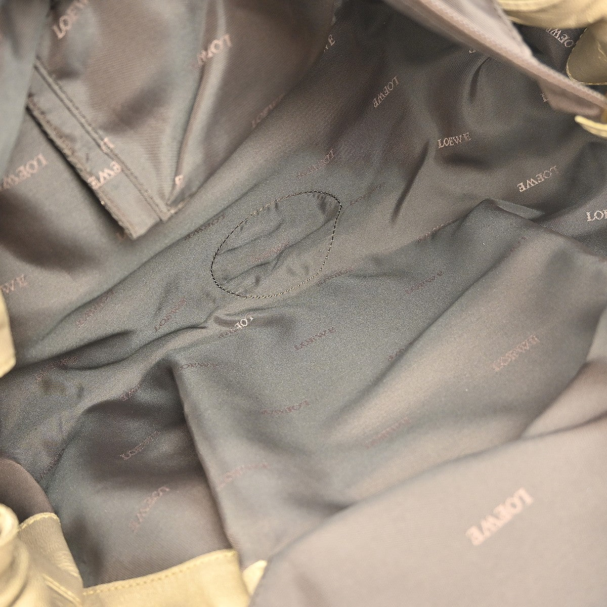 Loewe Anagram Logo Nappa Aire Hand Bag Leather, GOLD, LEATHER, Handbag