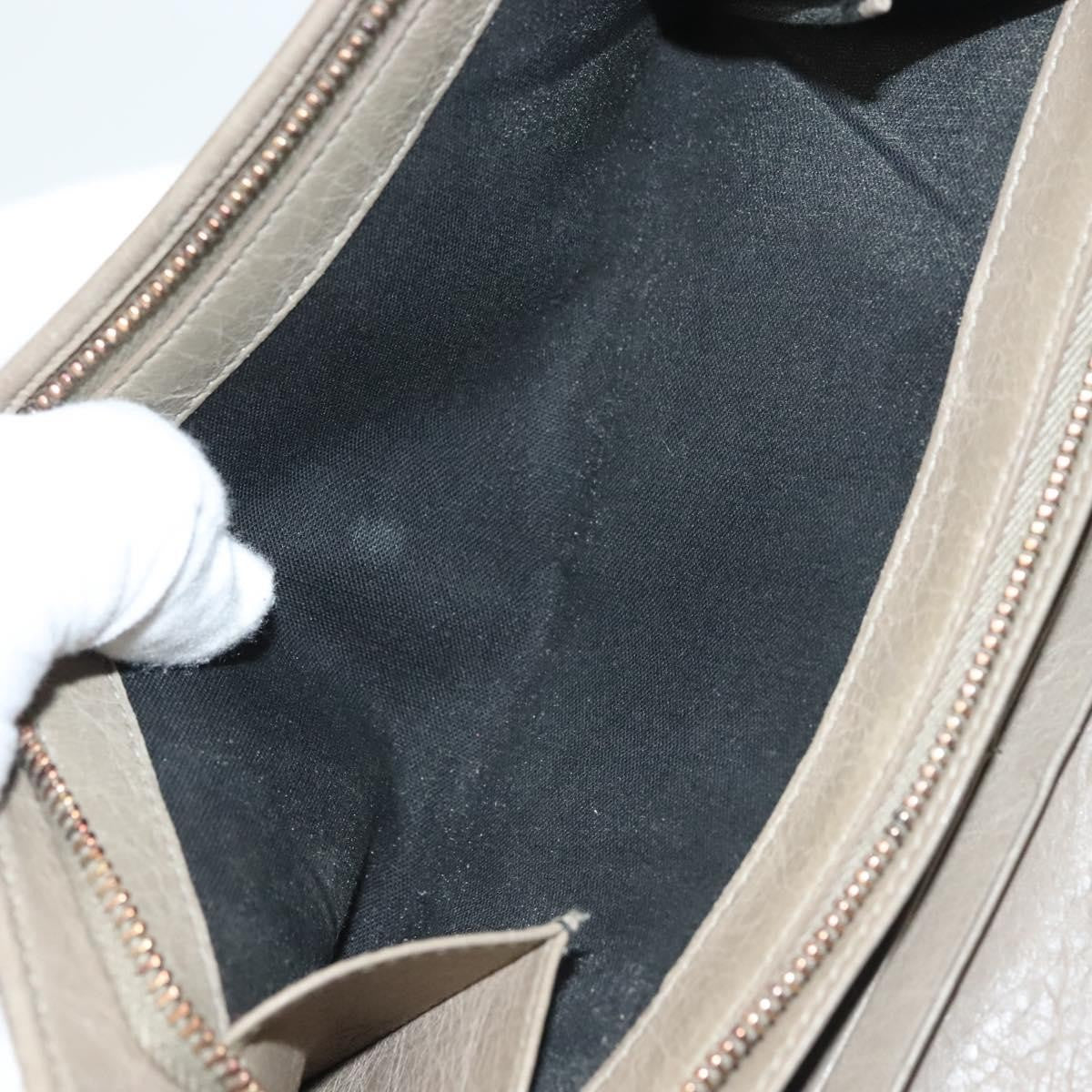 Balenciaga Giant Money Flap Wallet Leather, BEIGE, LEATHER, Wallets