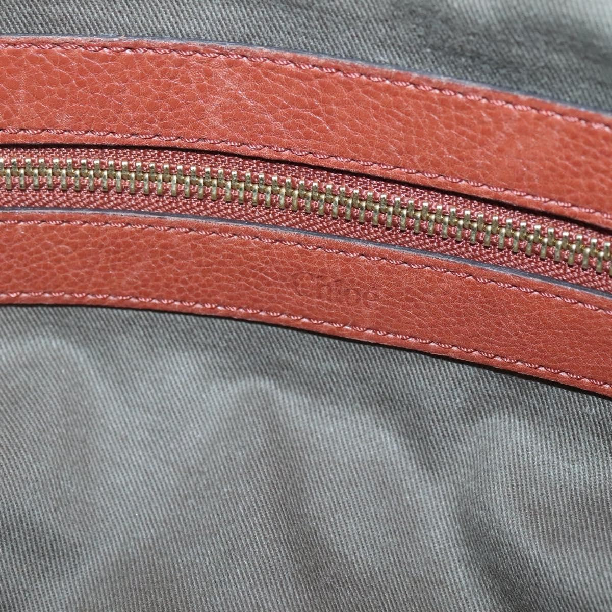 Chloe Elsie Satchel Leather, BROWN, LEATHER, Handbag