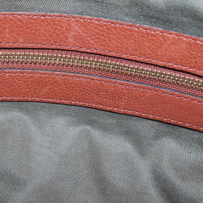 Chloe Elsie Satchel Leather, BROWN, LEATHER, Handbag