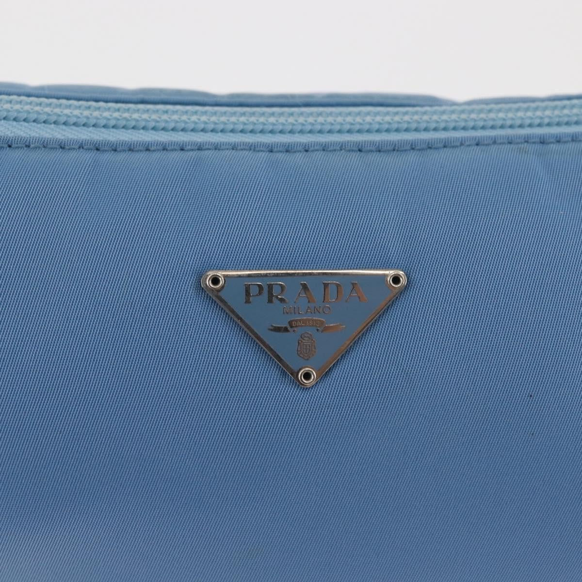 Prada Pochette Shoulder Bag Tessuto, BLUE, NYLON, Clutche & pouche