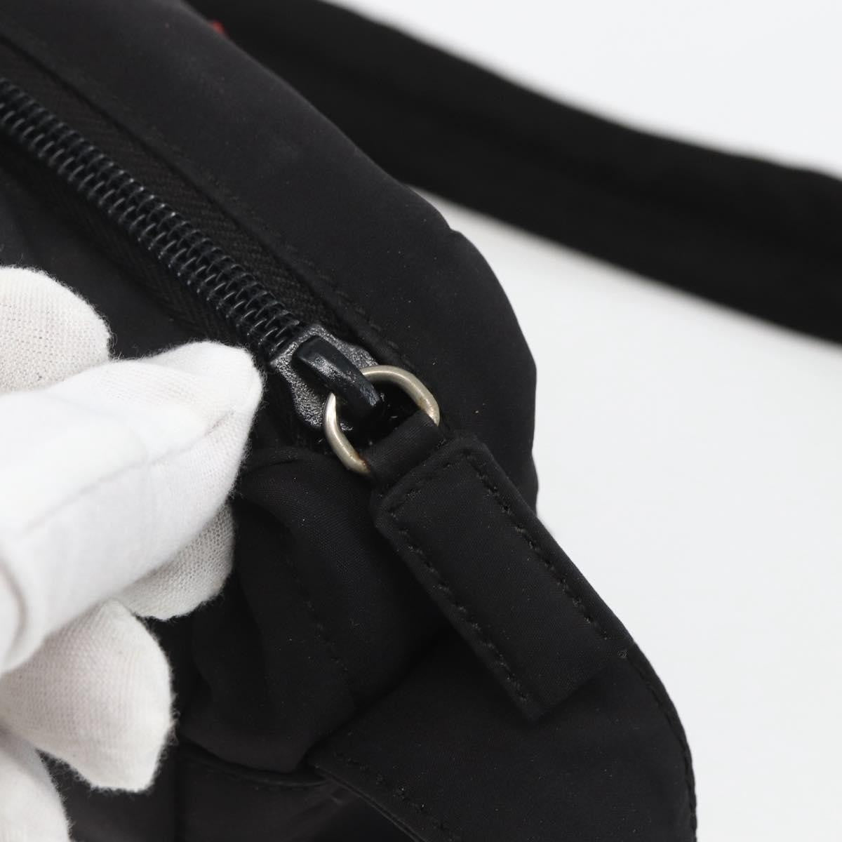 Prada Sport Zip Shoulder Bag Nylon, BLACK, NYLON, Shoulder bag