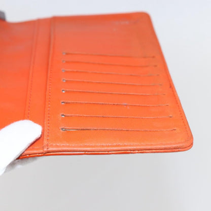 Chanel Lucky Symbols Yen Wallet Embossed Quilted Patent, Orange, Patent Leather, Wallet