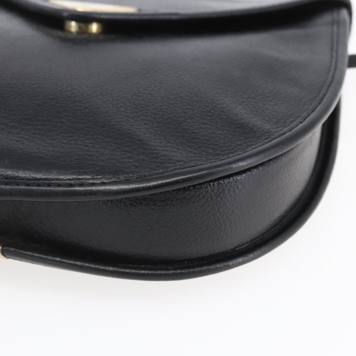 Saint Laurent Vintage Shoulder Bag Leather, BLACK, LEATHER, Shoulder bag