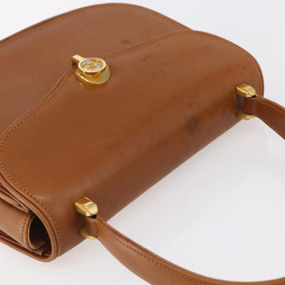 Gucci Vintage Handbag Leather, BROWN, LEATHER, Handbag