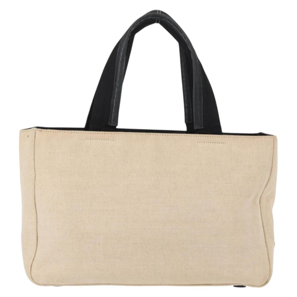 Prada Vintage Handbag Canvas, BEIGE, CANVAS, Handbag