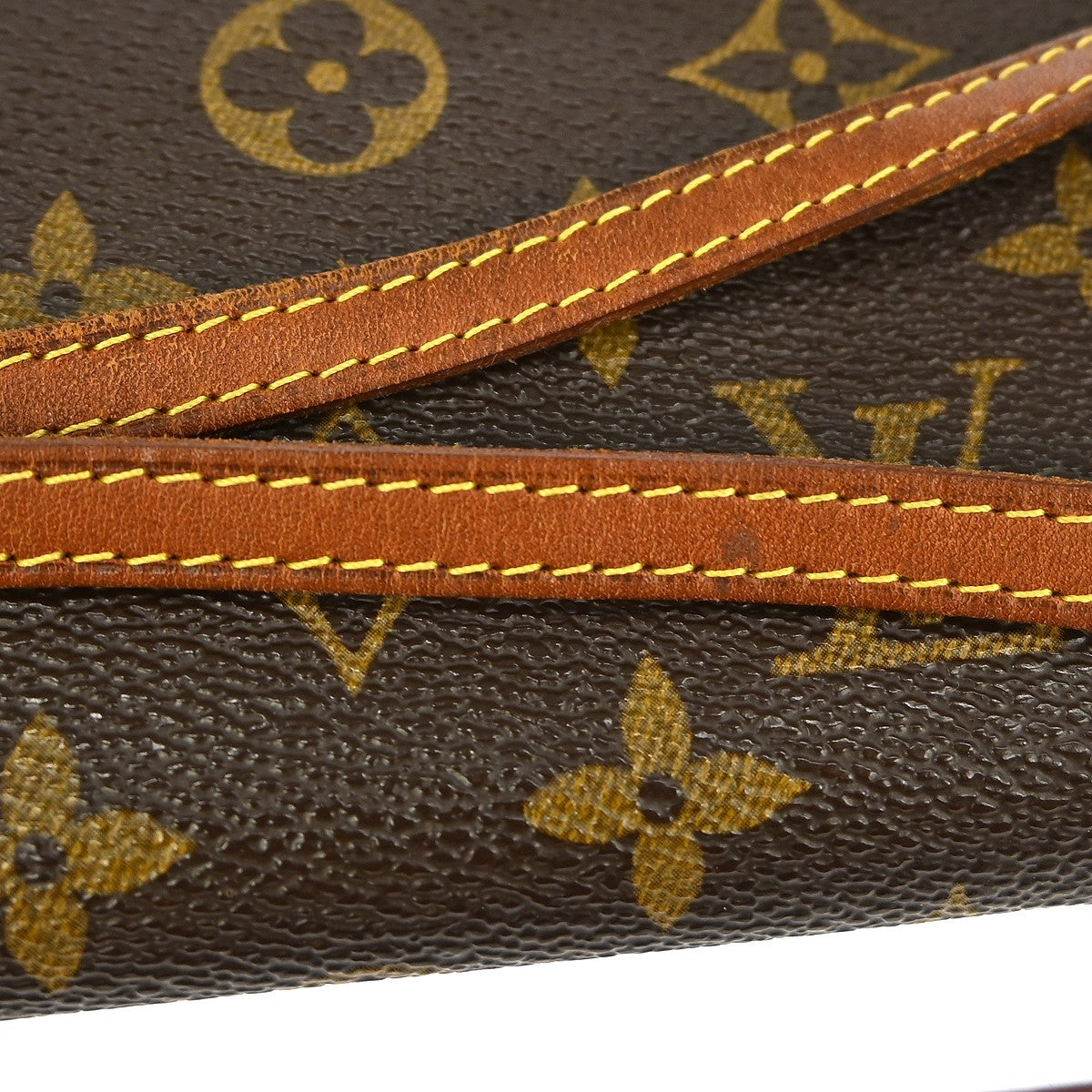 Louis Vuitton Twin Handbag Monogram Canvas, BROWN, CANVAS, Clutche & pouche
