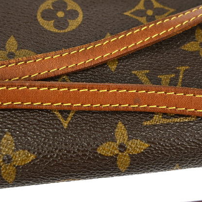 Louis Vuitton Twin Handbag Monogram Canvas, BROWN, CANVAS, Clutche & pouche