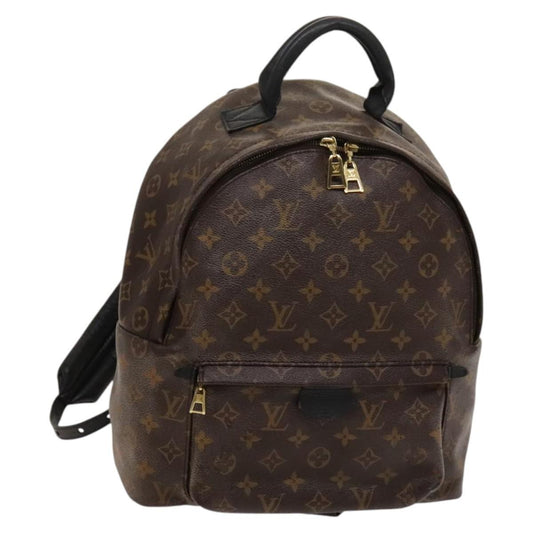 Louis Vuitton Palm Springs Backpack Monogram Canvas, BROWN, CANVAS, Backpack