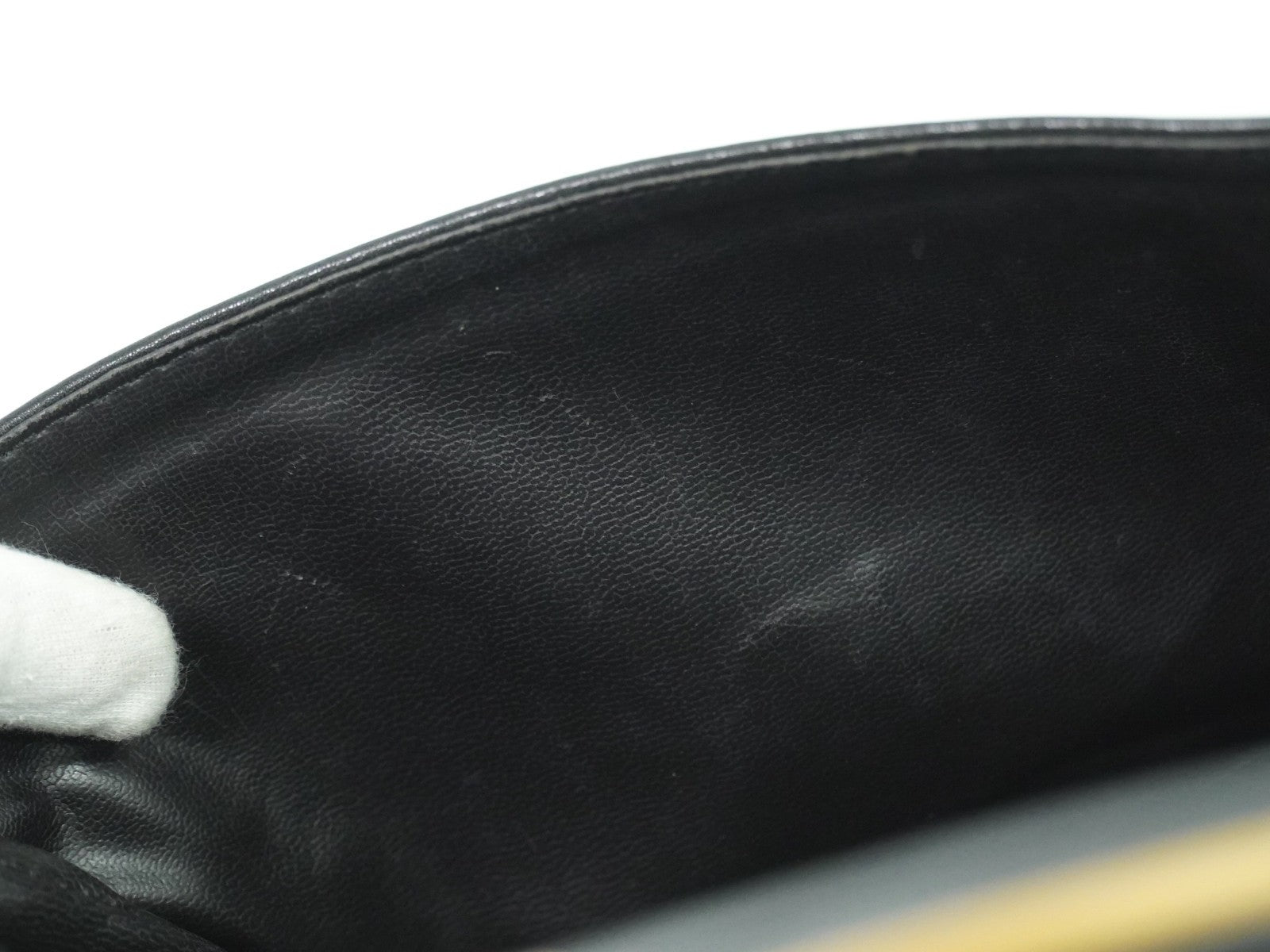 Celine Vintage Shoulder Bag Leather, BLACK, LEATHER, Shoulder bag