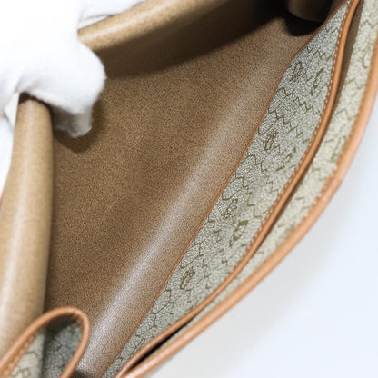 Christian Dior Vintage Honeycomb chain Canvas, BEIGE, CANVAS, Shoulder bag