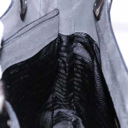 Prada Vintage Tote Suede, GRAY, SUEDE, Tote bag