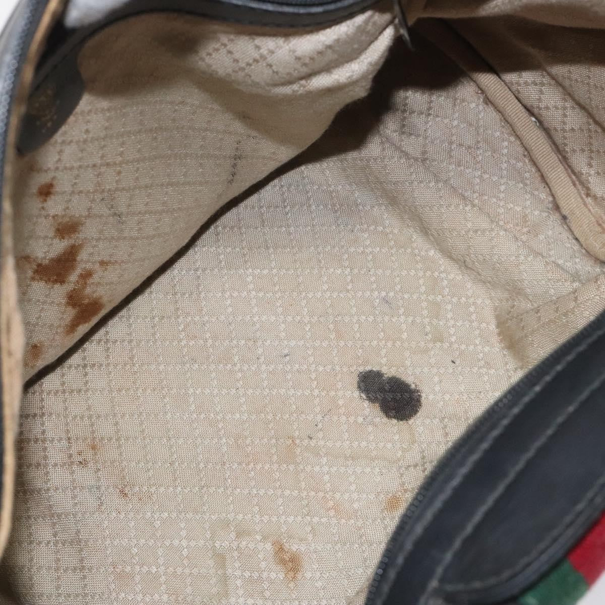 Gucci Vintage Web Boston Bag GG Canvas, BLACK, CANVAS, Handbag