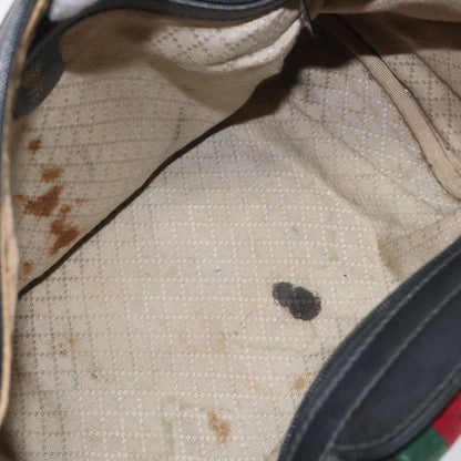 Gucci Vintage Web Boston Bag GG Canvas, BLACK, CANVAS, Handbag