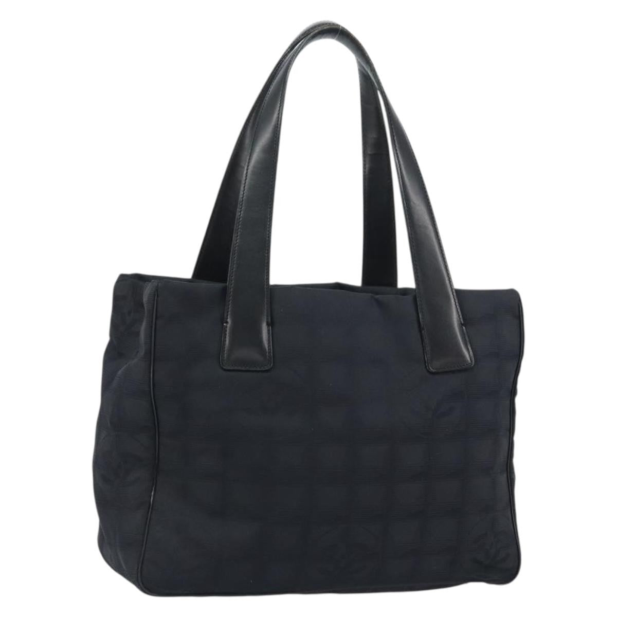 Chanel Travel Line Tote Nylon, BLACK, NYLON, Tote bag