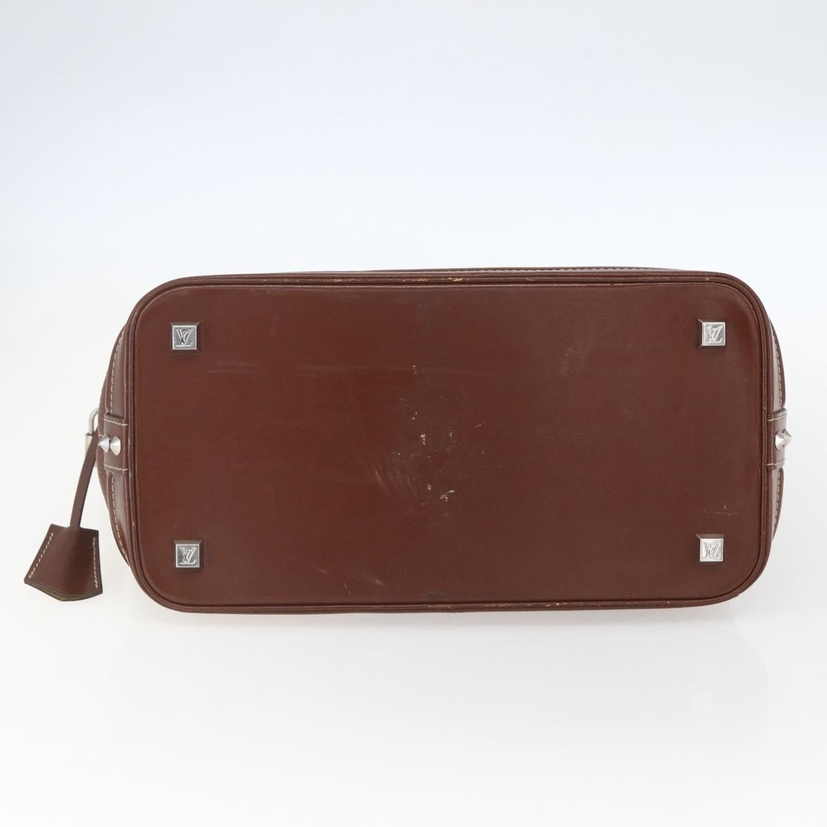 Louis Vuitton Suhali Lockit Handbag Leather, BROWN, LEATHER, Handbag