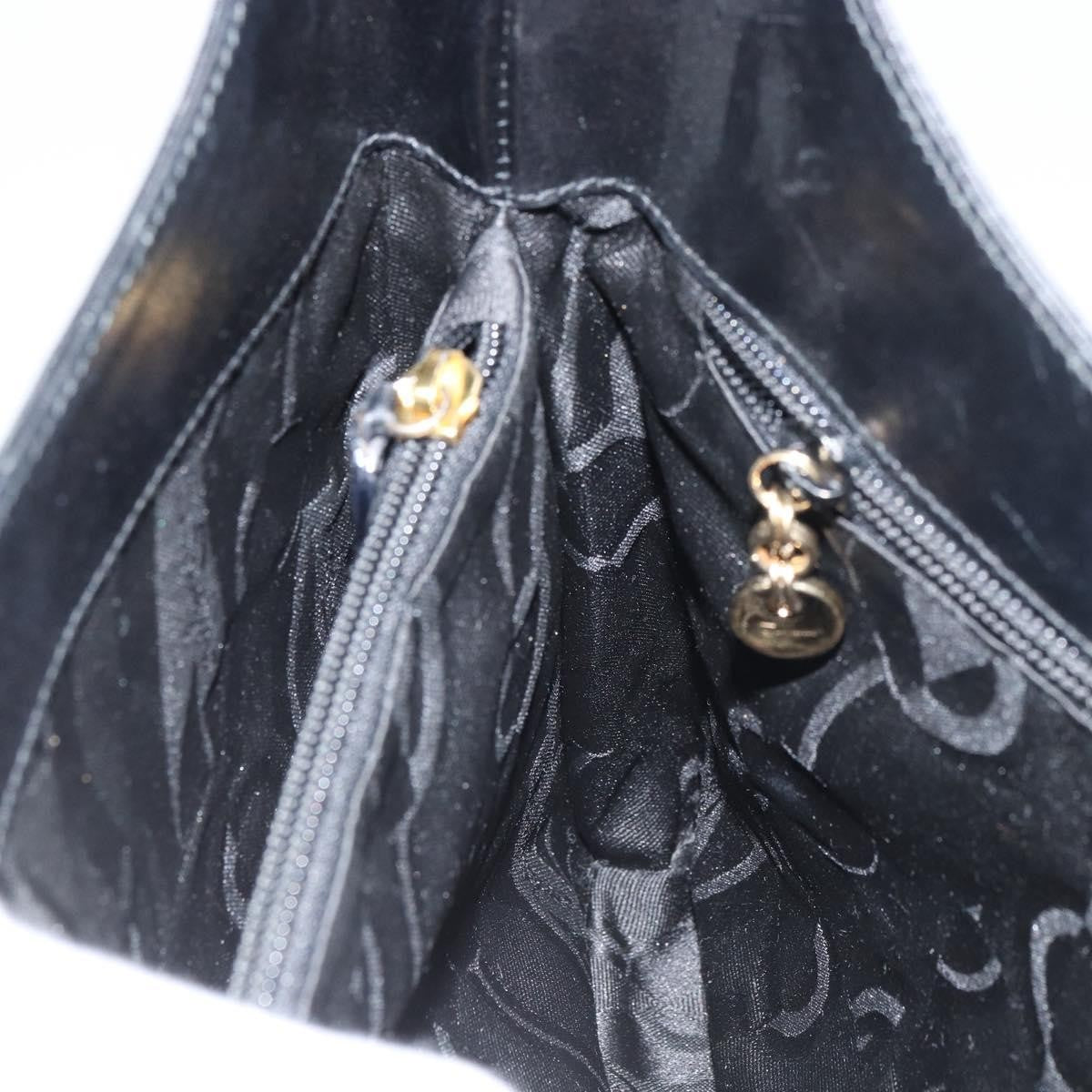 Salvatore Ferragamo Gancio Flap Hobo Leather, BLACK, LEATHER, Shoulder bag