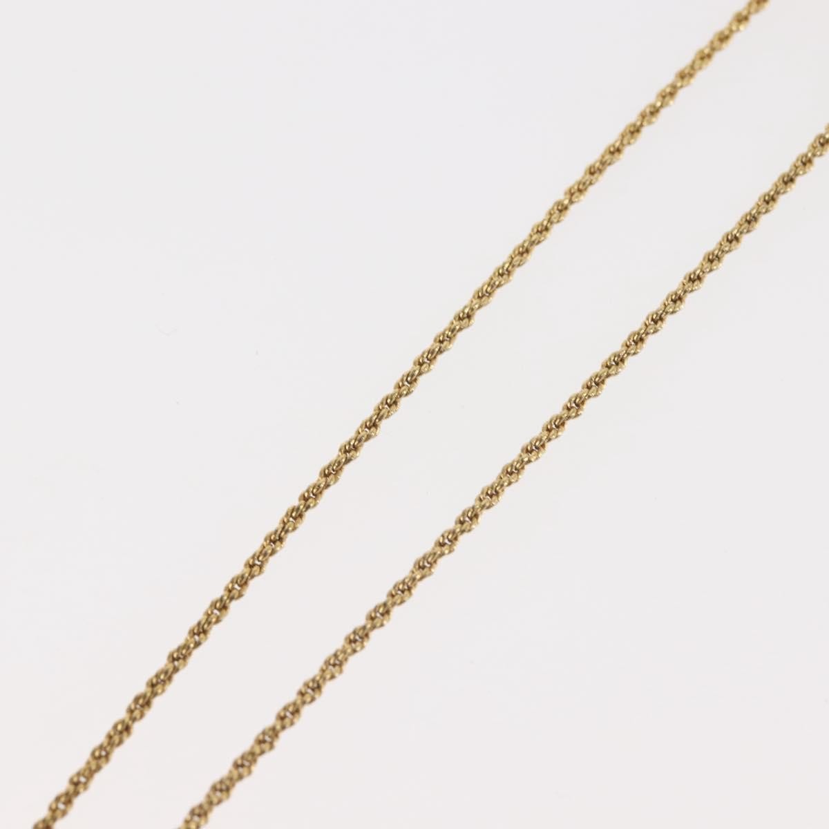 Christian Dior CD Pendant Necklace Metal, GOLD, METAL, Necklace