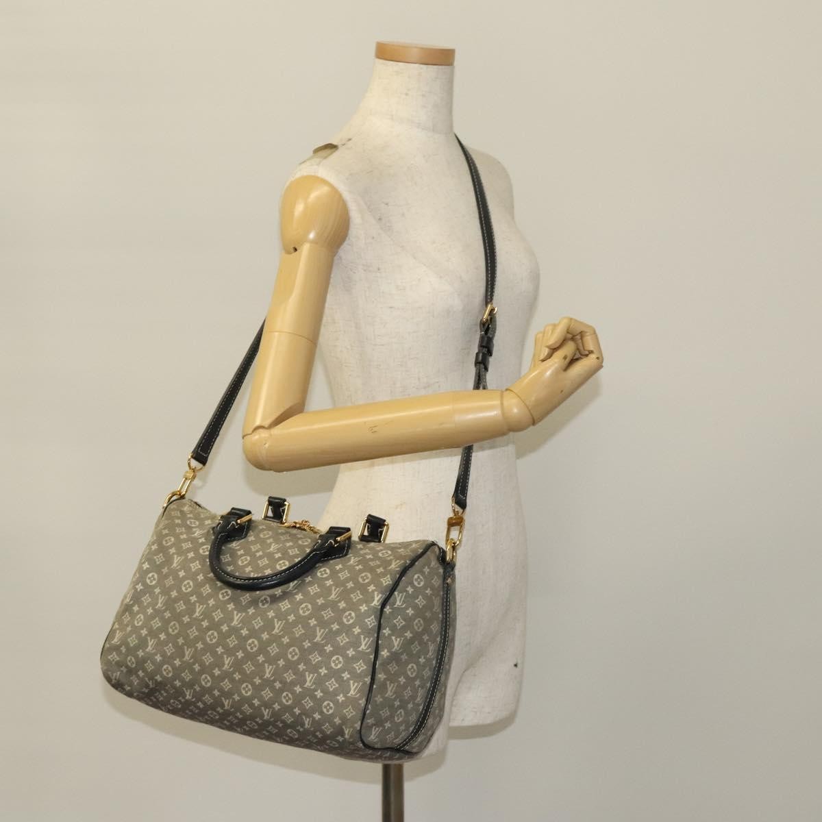 Louis Vuitton Speedy Bandouliere Bag Monogram Idylle, GRAY, CANVAS, Handbag