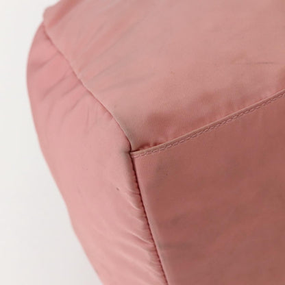 Prada Side Pocket Bauletto Bag Nylon with Leather, PINK, NYLON, Handbag