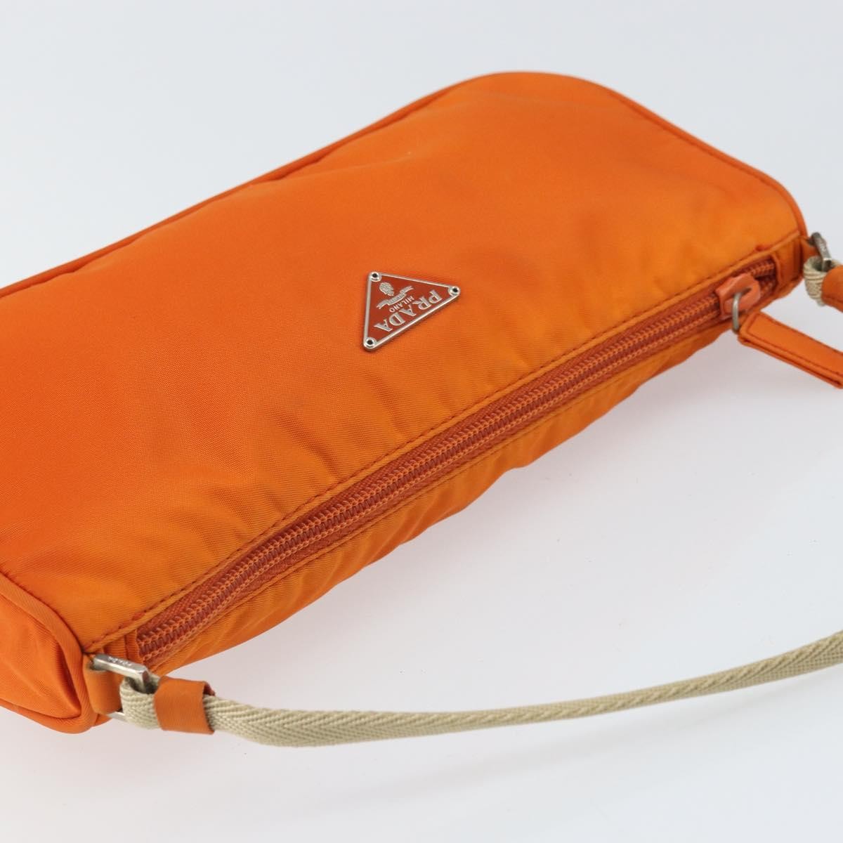 Prada Pochette Shoulder Bag Tessuto, ORANGE, NYLON, Clutche & pouche