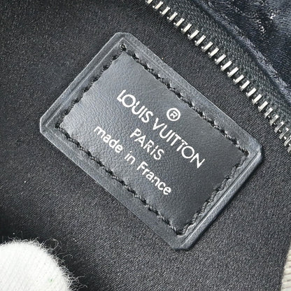 Louis Vuitton Boulogne Handbag Monogram Satin, BLACK, SATIN, Shoulder bag