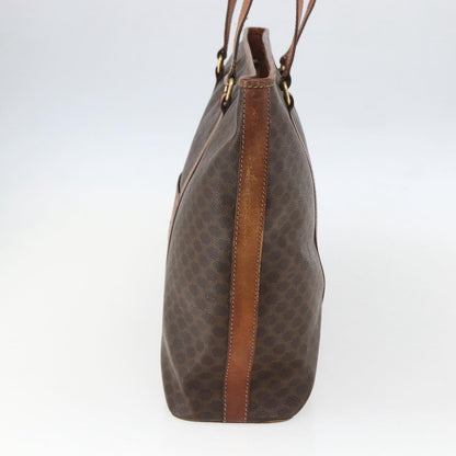 Celine Vintage Macadam Tote bag Canvas, BROWN, CANVAS, Tote bag
