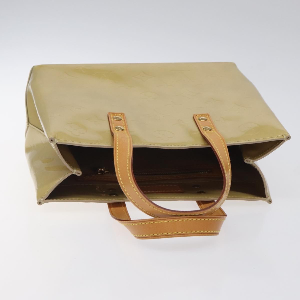 Louis Vuitton Reade Handbag Monogram Vernis, BEIGE, PATENT_LEATHER, Handbag