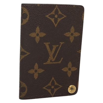 Louis Vuitton Porte Cartes Pression Card Case Monogram Canvas, BROWN, CANVAS, Card Holders