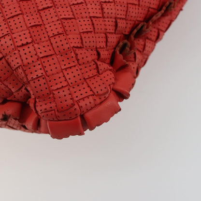 Bottega Veneta Intrecciato Shoulder bag Leather, Red, Leather, Shoulder Bag