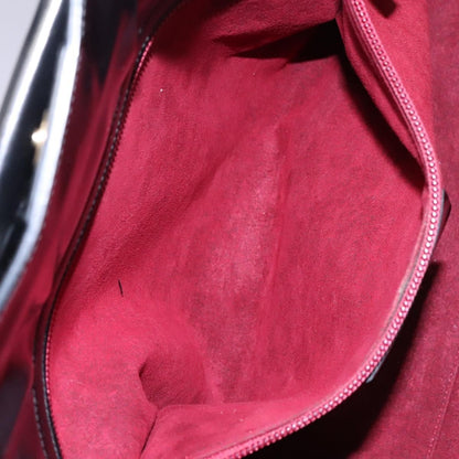 Salvatore Ferragamo Gancini handbag Patent leather, BLACK, PATENT_LEATHER, Handbag