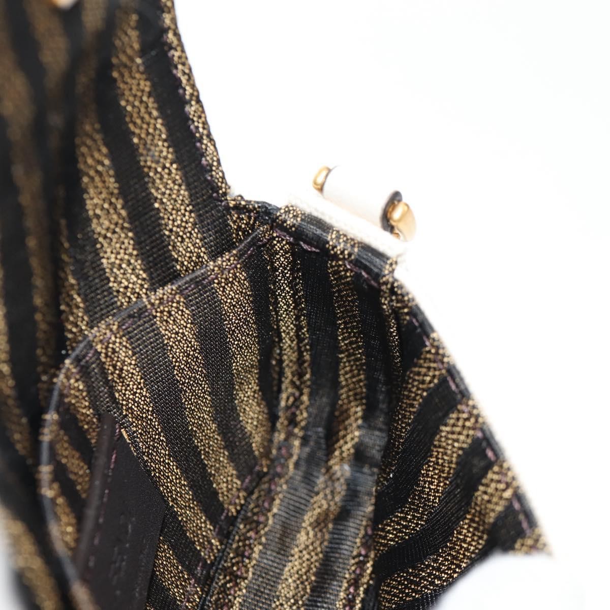 Fendi Chain Baguette Charm Bag Zucca Embroidered Canvas, MULTICOLOUR, CANVAS, Shoulder bag