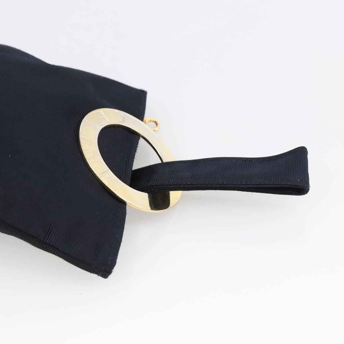 Celine Marin Wristlet Pouch Canvas with Leather, NAVY, NYLON, Clutche & pouche