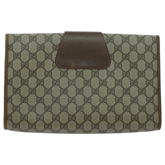 Gucci Sherry line pouch Canvas, Beige, Canvas, Clutch