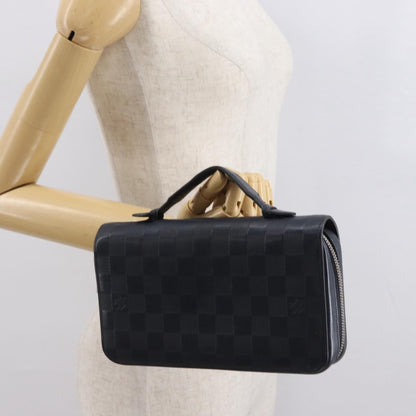 Louis Vuitton Zippy XL Damier Leather, BLACK, LEATHER, Wallets