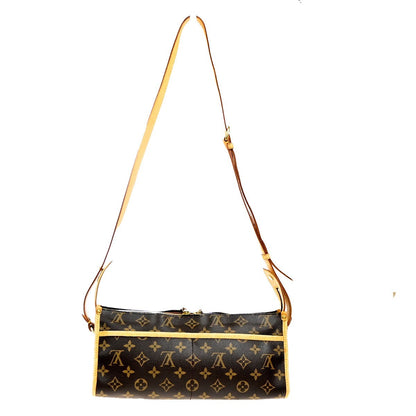Louis Vuitton Popincourt Shoulder Bag Monogram Canvas, Brown, Canvas, Shoulder Bag