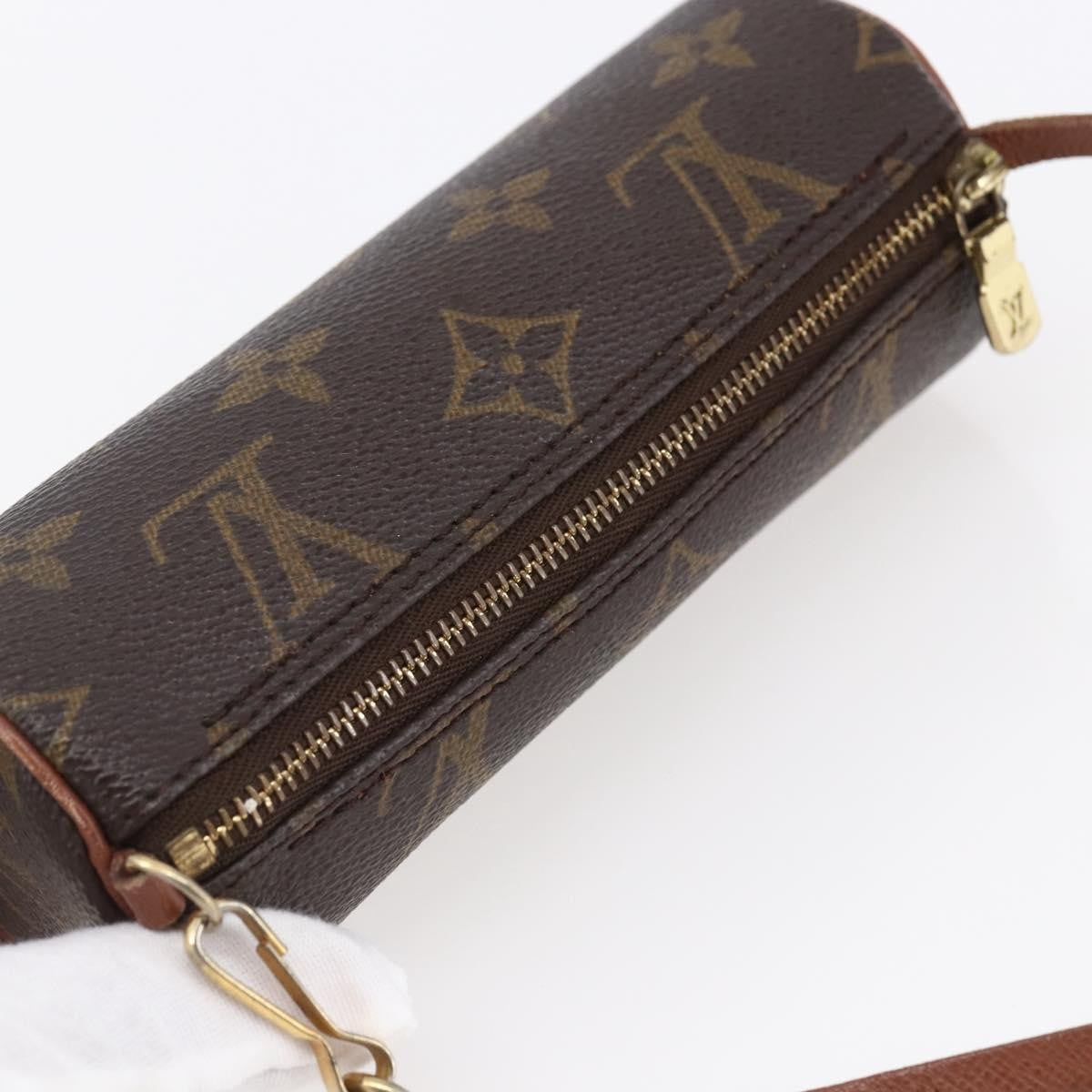 Louis Vuitton Papillon Pochette Monogram Canvas, BROWN, CANVAS, Clutche & pouche