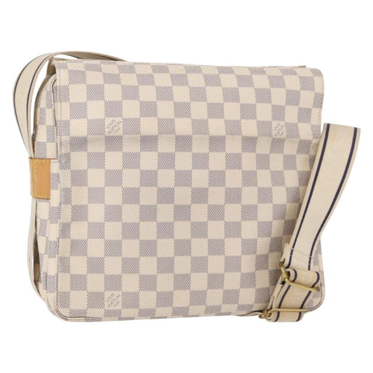 Louis Vuitton Naviglio Handbag Damier, WHITE, CANVAS, Shoulder bag