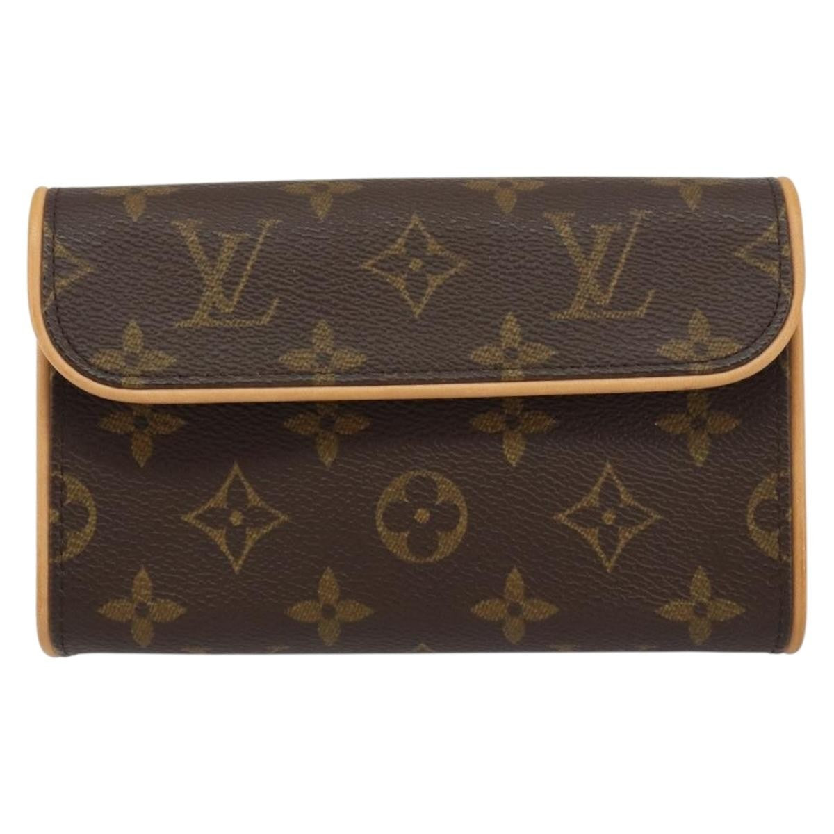 Louis Vuitton Florentine Waist Bag Monogram Canvas, BROWN, CANVAS, Clutche & pouche